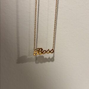 Stella and Dot Gold Boss Necklace